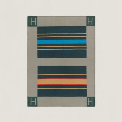 クッション 《Hリヴィエラ》 - グリーン | Hermès - エルメス-公式サイト